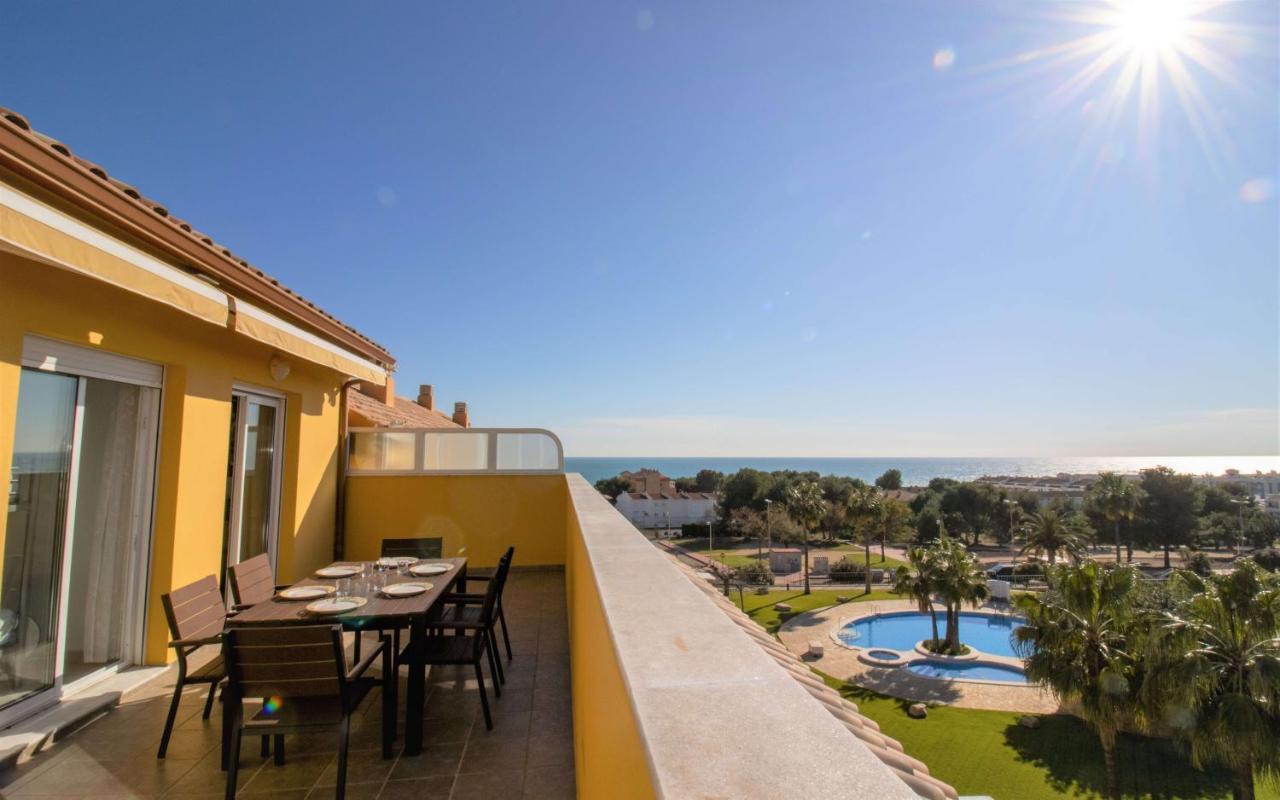 Atico Con Vistas Al Mar , Wifi Y Piscina - Sierra Irta Albert Villas Alcossebre Extérieur photo